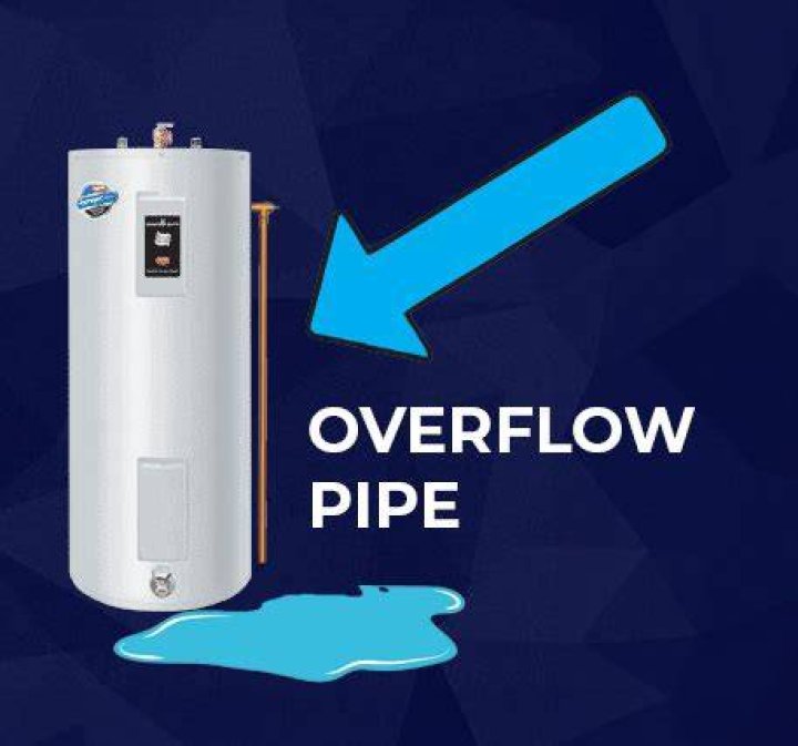 How to stop hot water heater leaking from overflow pipe?