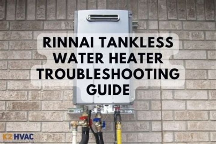 How to troubleshoot a Rinnai tankless air unit?