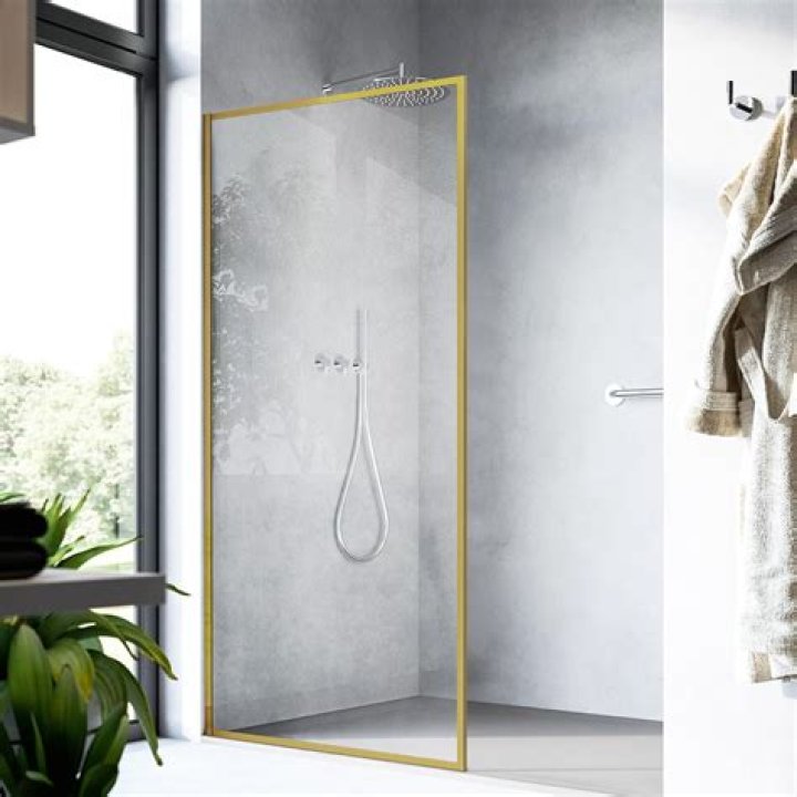 How wide should a glass shower panel be?