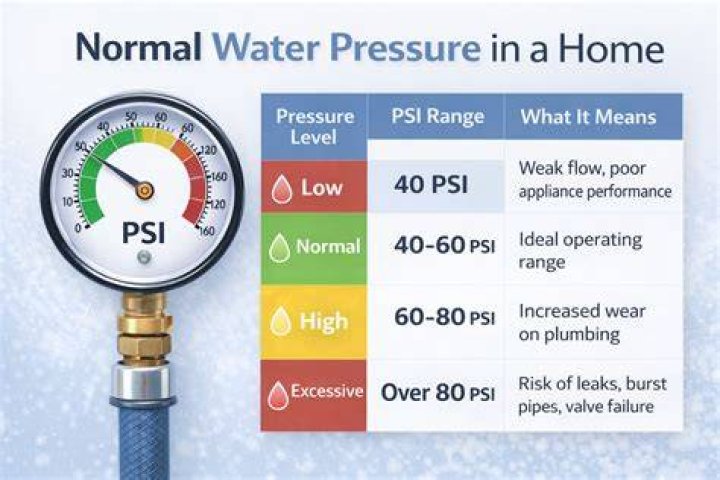 Is 150 psi water pressure too high?