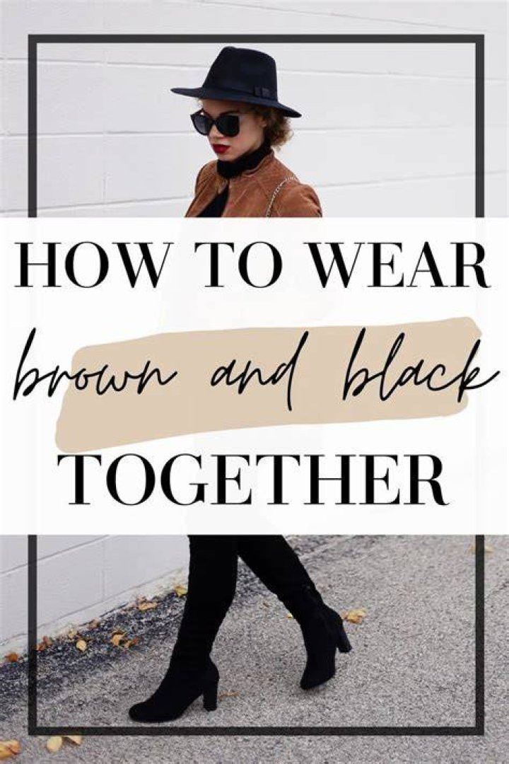 Is brown and black OK to wear together?