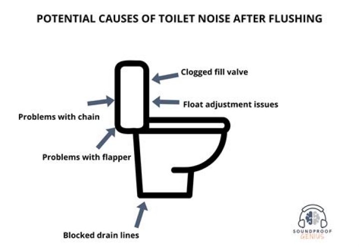 Is it normal for a toilet to make noise when it flushes?