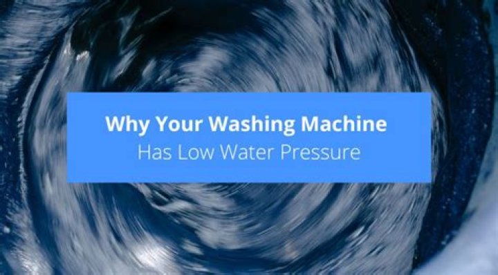 Is it OK to run washing machine with low water pressure?