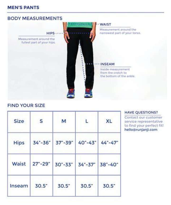 Is size 33 mens pants large?