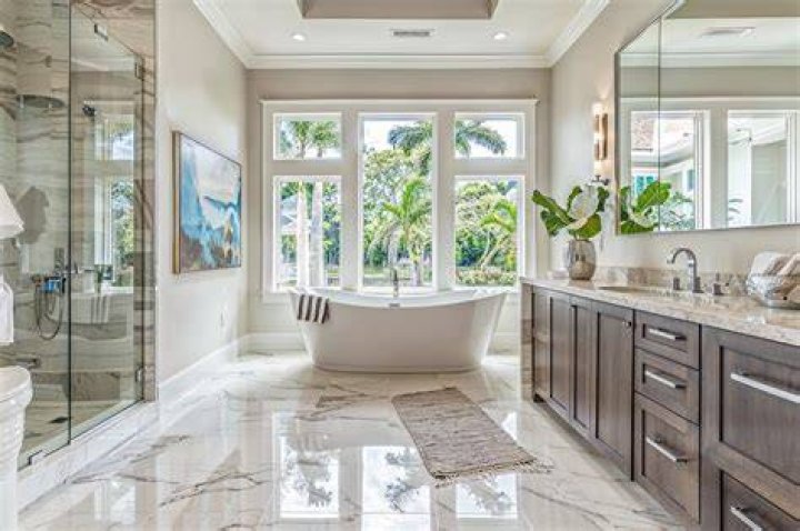 Is the master bathroom big enough for two people?