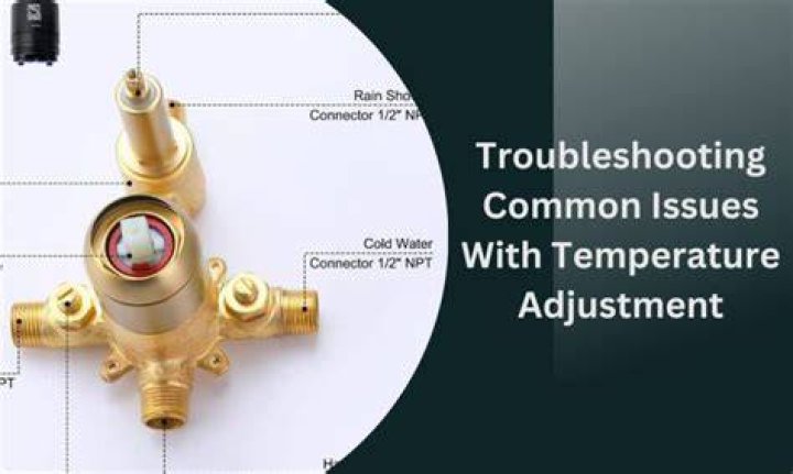 Is there a problem with the shower temperature control valve?