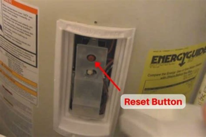Is there a reset button on a ge water heater?