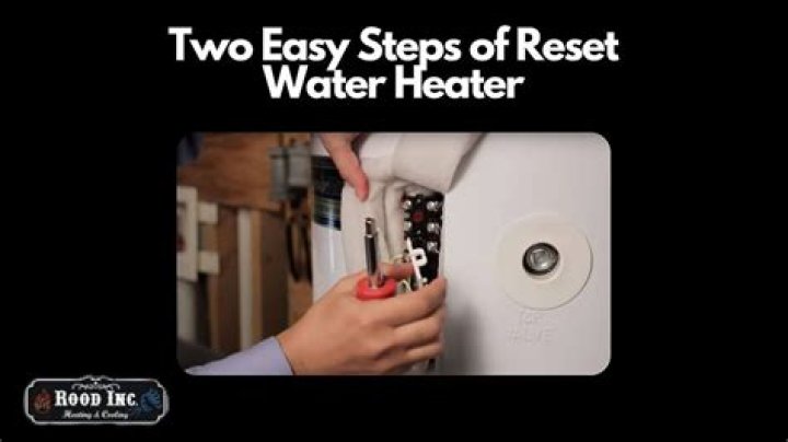 Is there a reset on a hot water heater?
