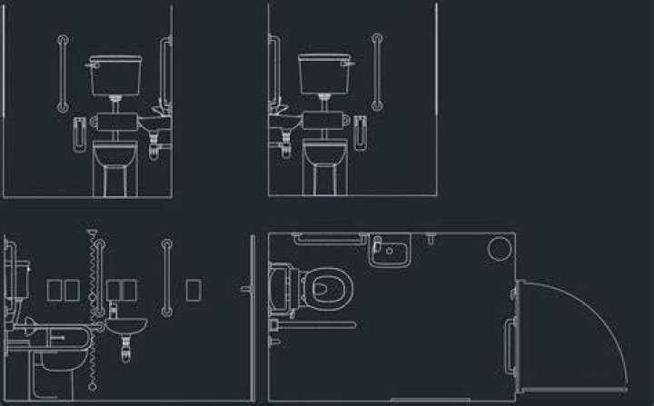 Is there an AutoCAD drawing of a toilet?