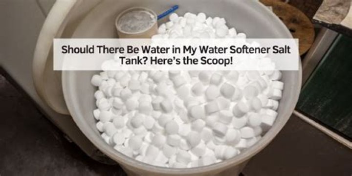 Should There be water in my softener salt tank?