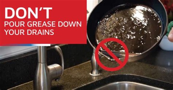 Should you pour grease down the drain?