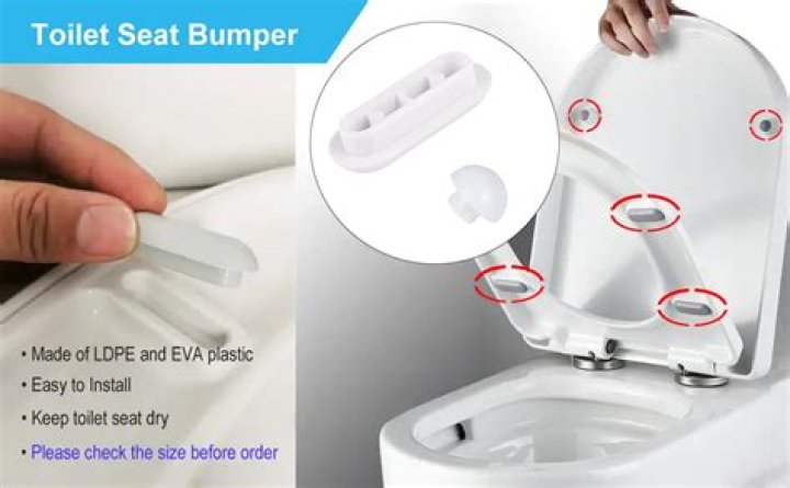 What are bumpers on a toilet seat?