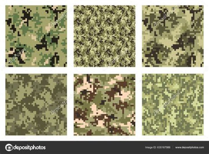What are the 5 different types of camouflage?