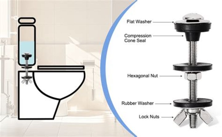 What are the bolts that hold down a toilet called?
