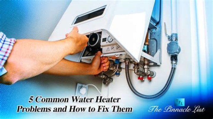 What are the common problems with a gas water heater?