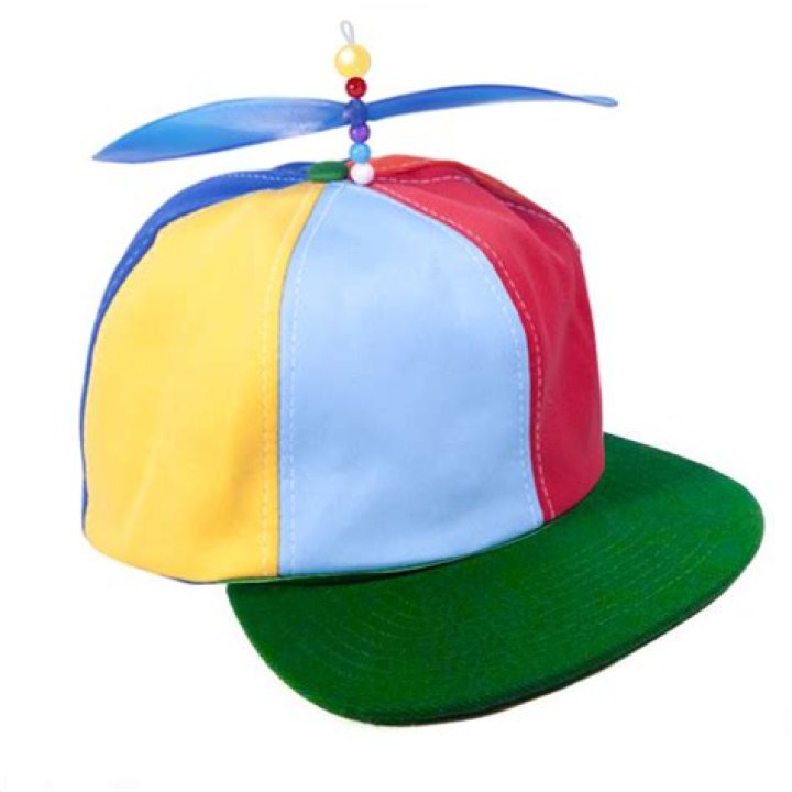 What are the hats with propellers called?