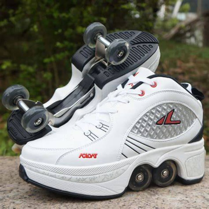 What are the shoes that have wheels called?