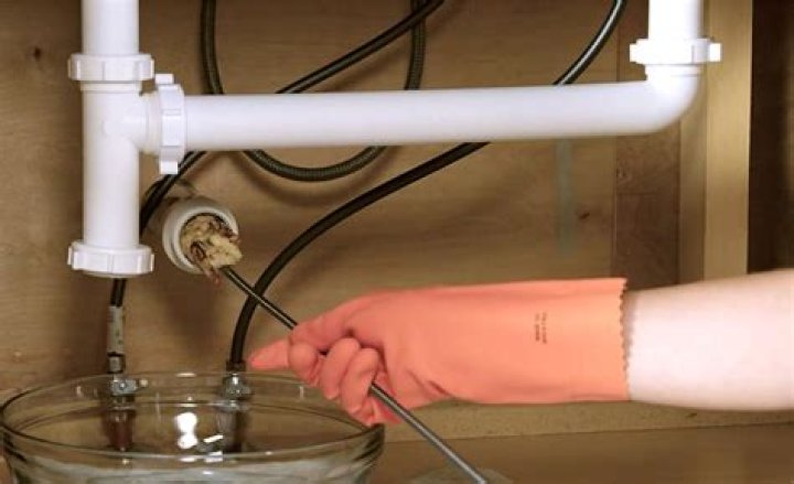 What can block sink drain?