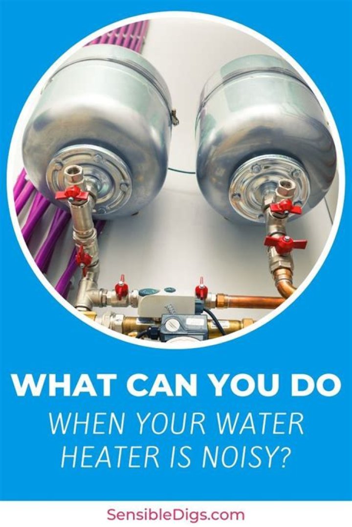 What can I do about a noisy water heater?
