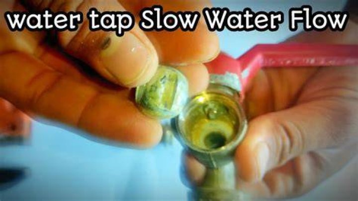 What can I do about slow water flow?