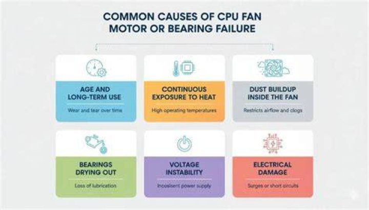 What causes a fan to fail to start?