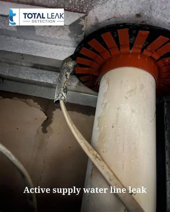 What causes a leak in a water line?
