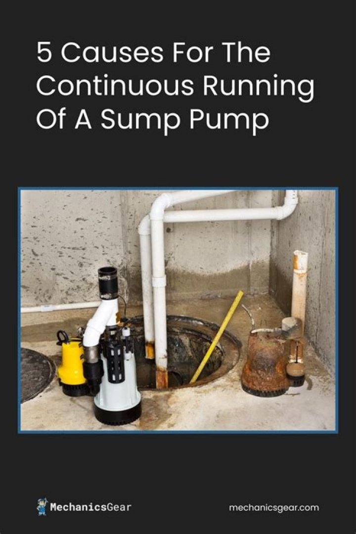 What causes a sump pump to keep running?