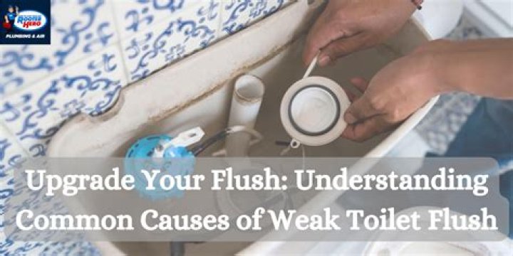 What causes a weak flush?