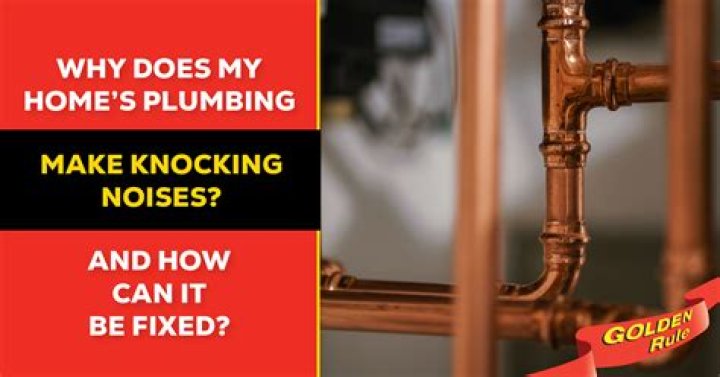 What causes copper pipes to make a knocking noise?