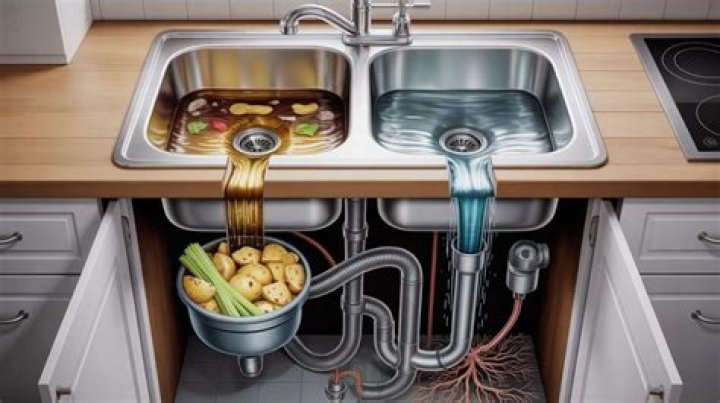 What causes water to back up into kitchen sink?