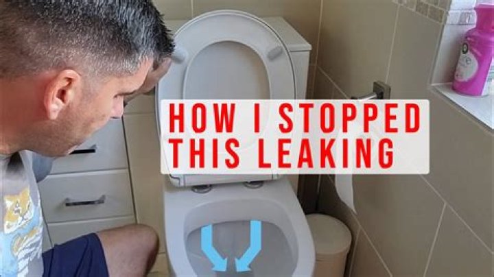 What causes water to trickle in toilet?
