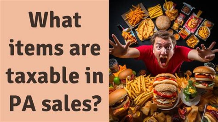 What clothing items are taxable in PA?