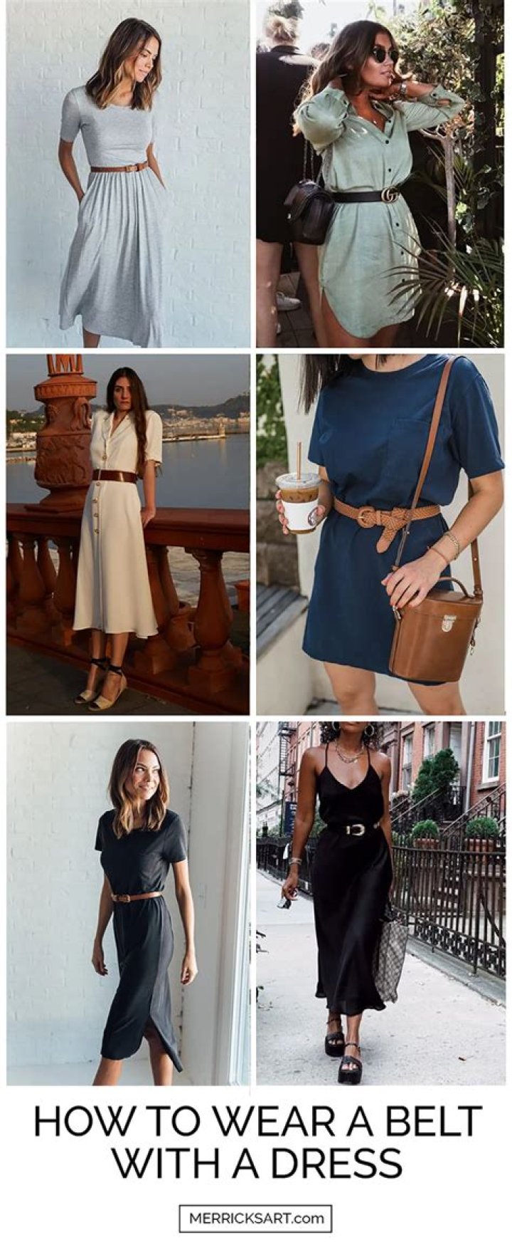 What color belt goes with black dress?