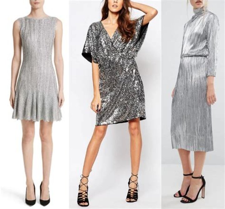 What color dress goes with silver shoes?