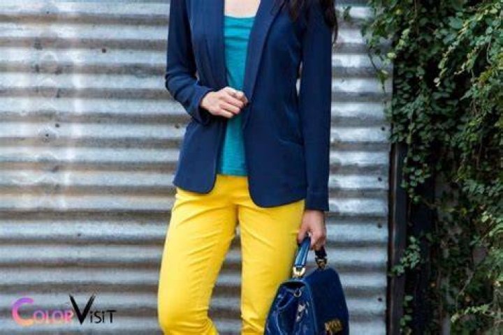 What color goes well with yellow pants?