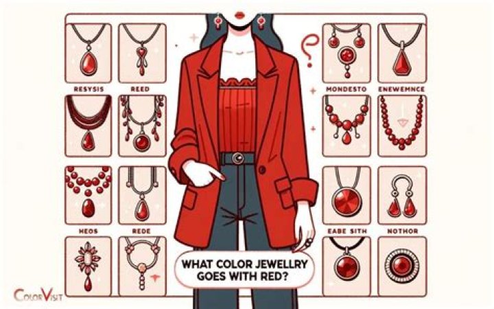 What color jewelry goes with red shirt?