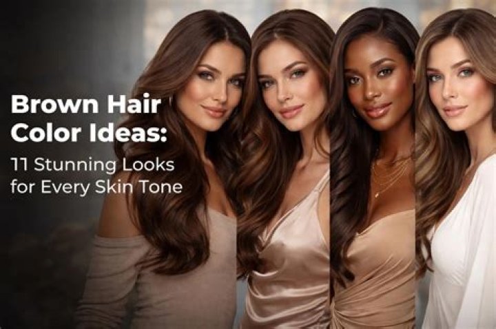 What color looks best on people with brown hair?