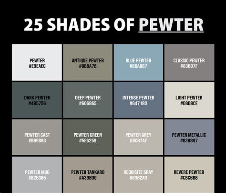 What color matches with pewter?