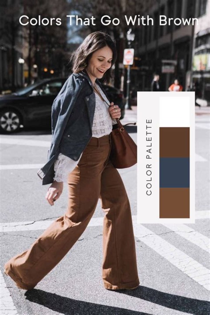 What color pants go with brown sweater?