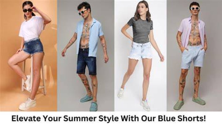 What colors go good with dark blue shorts?