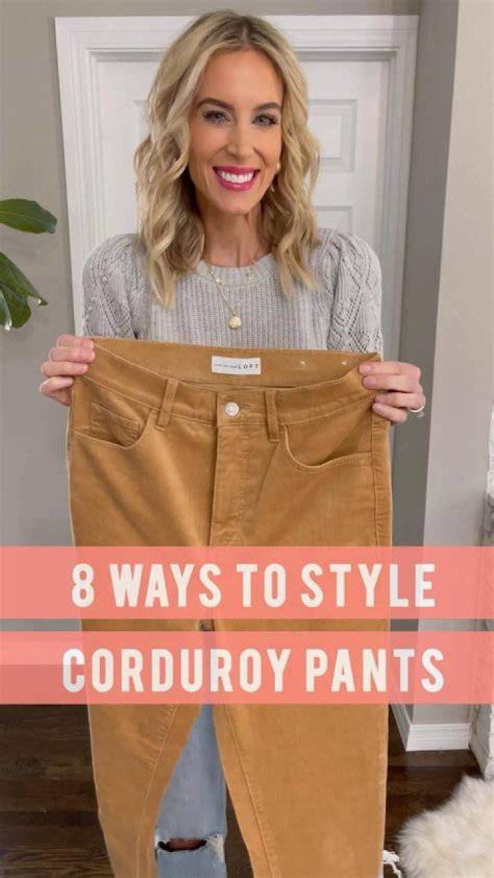 What colors go with tan corduroy?