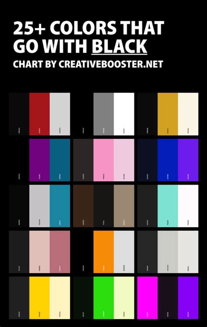 What Colour goes with black dress?