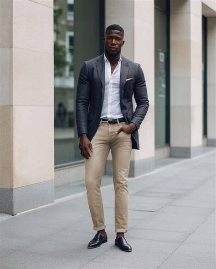 What Colour goes with sand trousers?