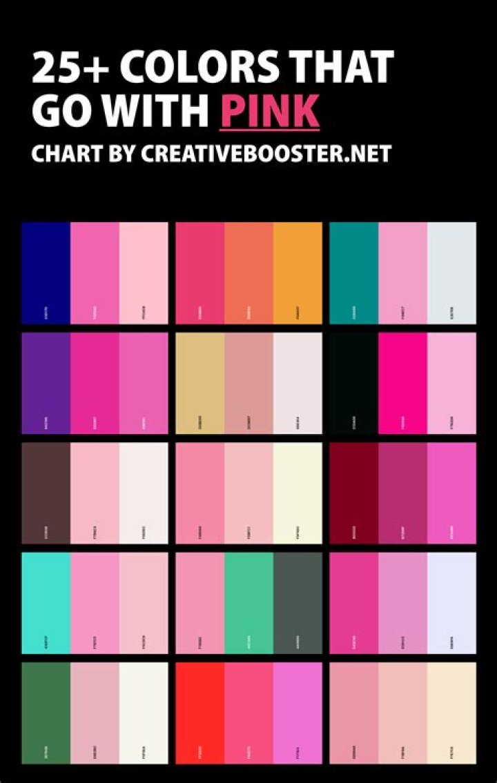 What Colours go with pink?