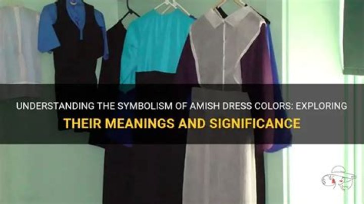 What do Amish colors mean?