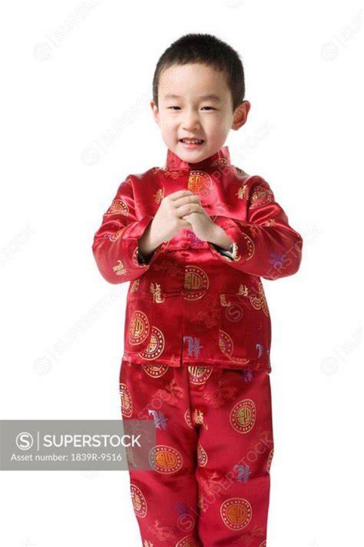 What do boys wear at Chinese New Year?
