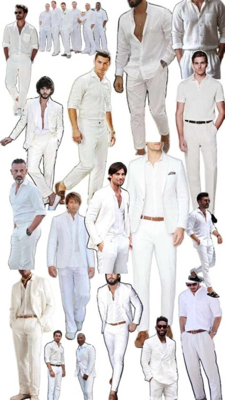 What do guys wear to a white party?