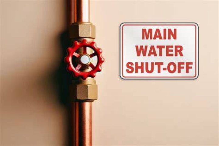 What do you do after main water shut off?