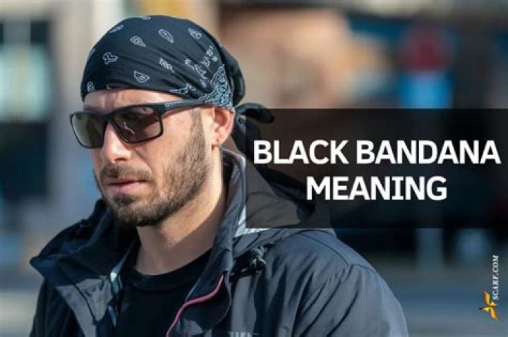 What does a black bandana on the wrist mean?