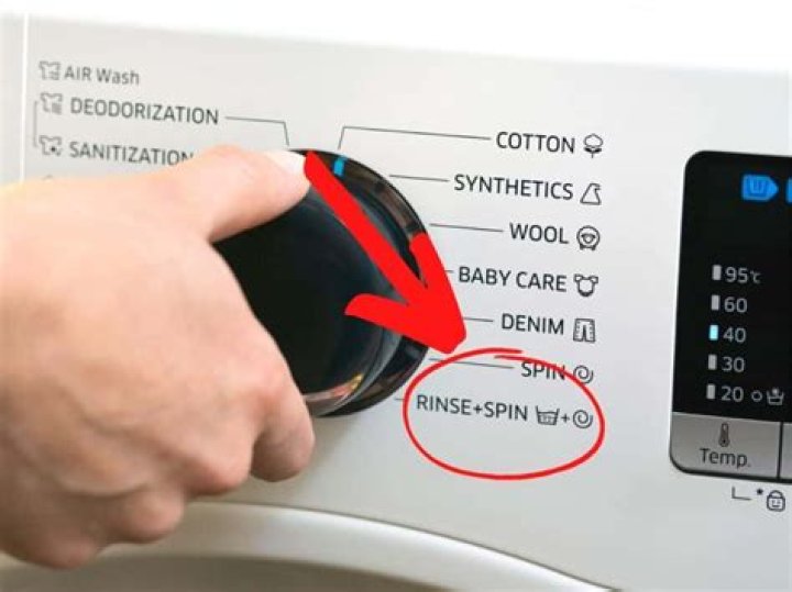 What does a washer do on rinse cycle?